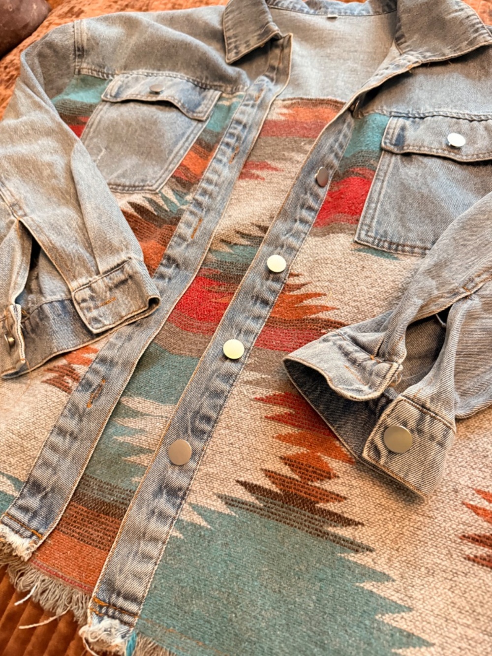 Denim jacket with western detail - Picture 4 of 4